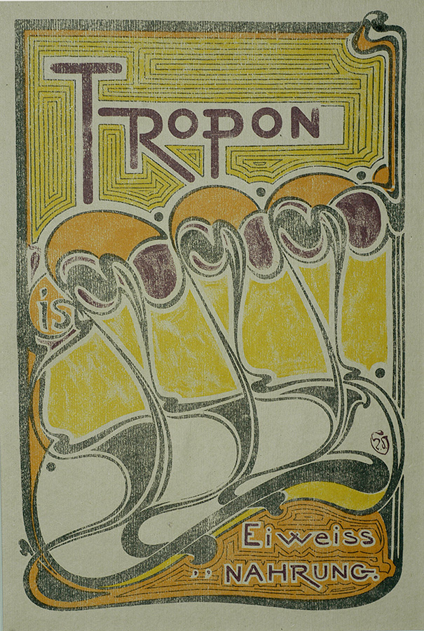 Tropon - HENRY VAN DE VELDE - lithograph printed in colors