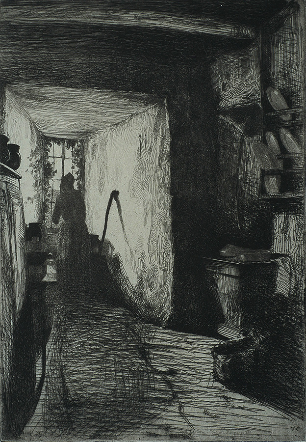 The Kitchen - JAMES A. MCNEILL WHISTLER - etching